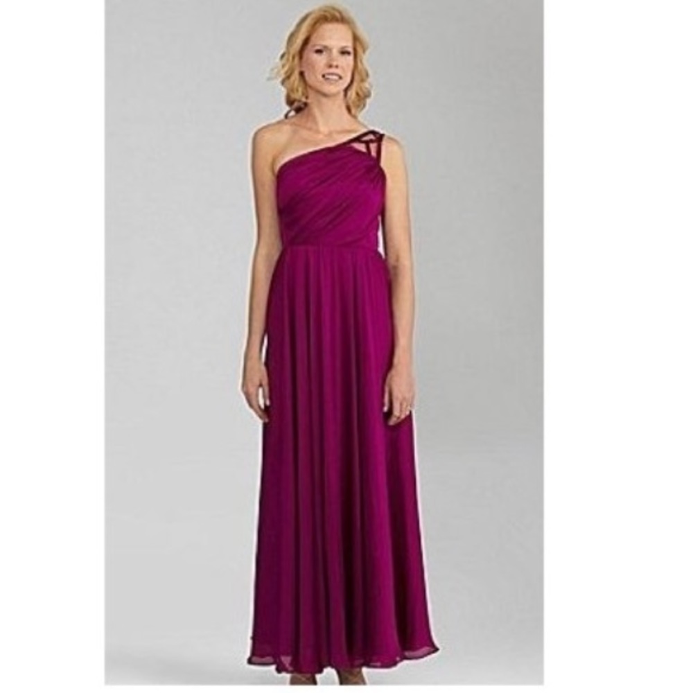 Ángel Sánchez One Shoulder Evening Gown